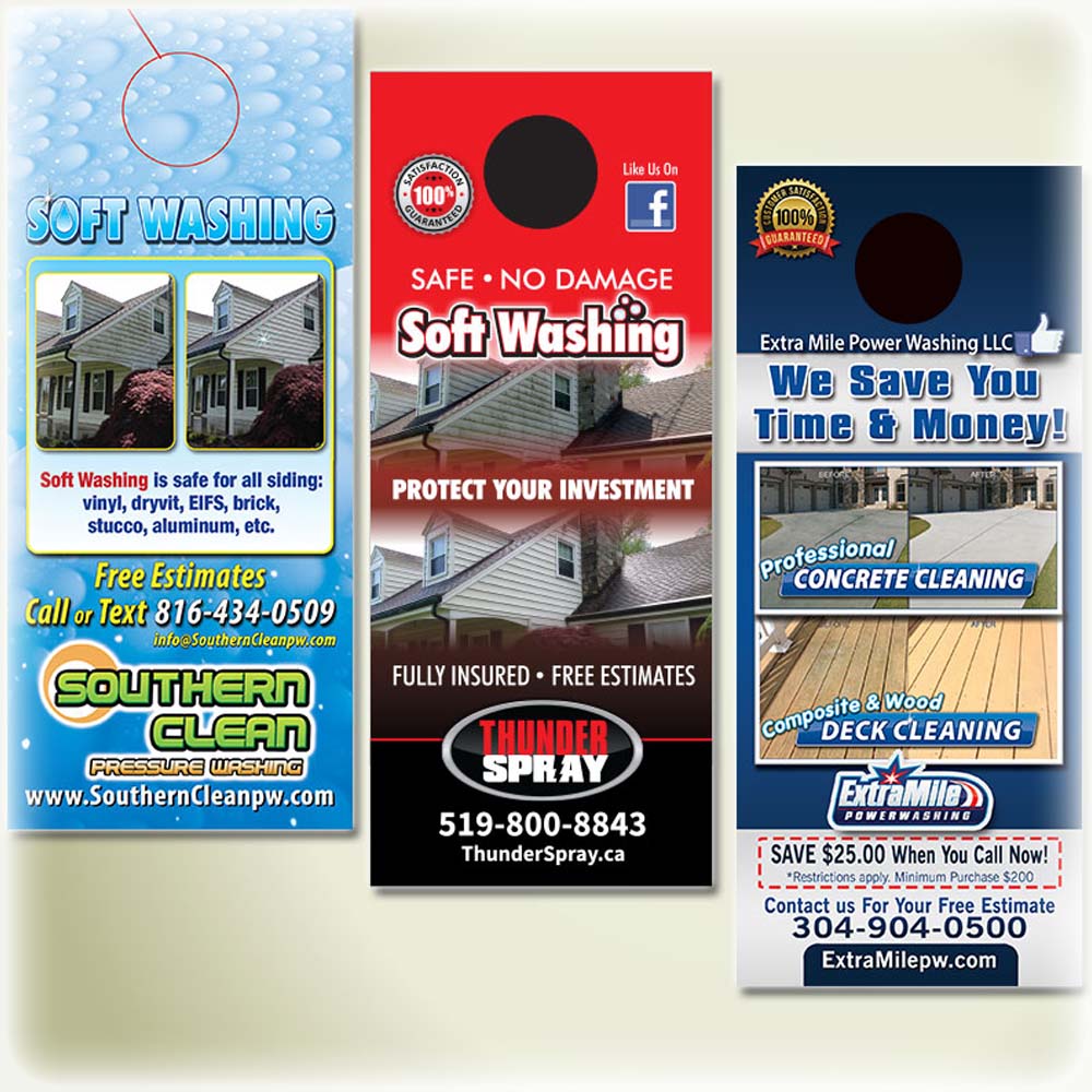 Dry Cleaning Door Hanger Print Design  Dry Cleaning Marketing – Footbridge  Marketing